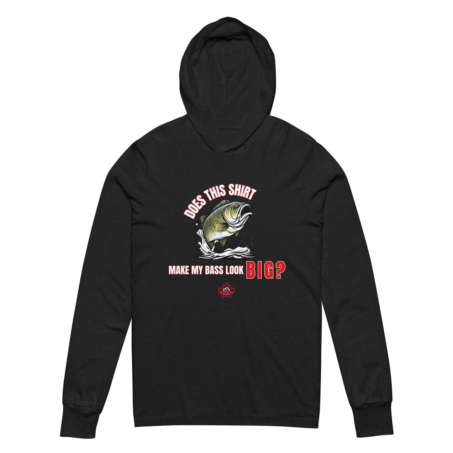 Big Bass Hooded T-Shirt (dark)